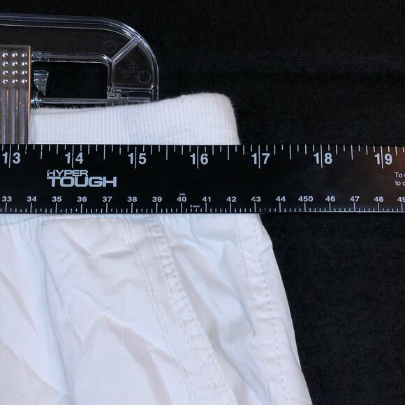 Talbots Womens Pants White High Rise Pull On Drawstring Ankle 100% Cotton 10 - Picture 6 of 11